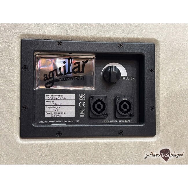 Aguilar 30th Anniversary AG500 V2 Bass Amp Head & SL112 Cab – Pearl White