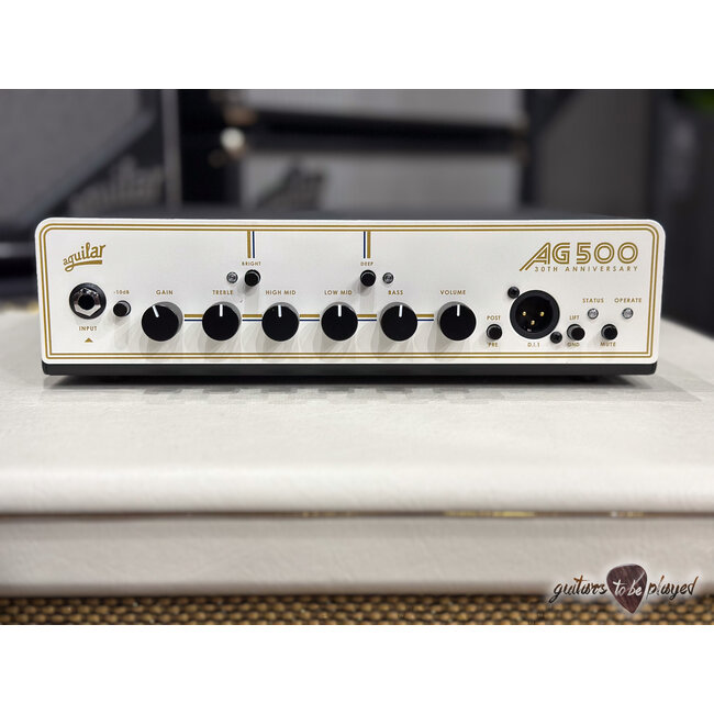 Aguilar 30th Anniversary AG500 V2 Bass Amp Head & SL112 Cab – Pearl White