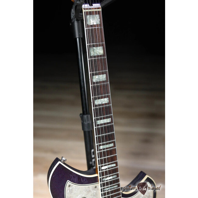 Novo Custom Miris J Semi-Hollow Purple Stranger Burst