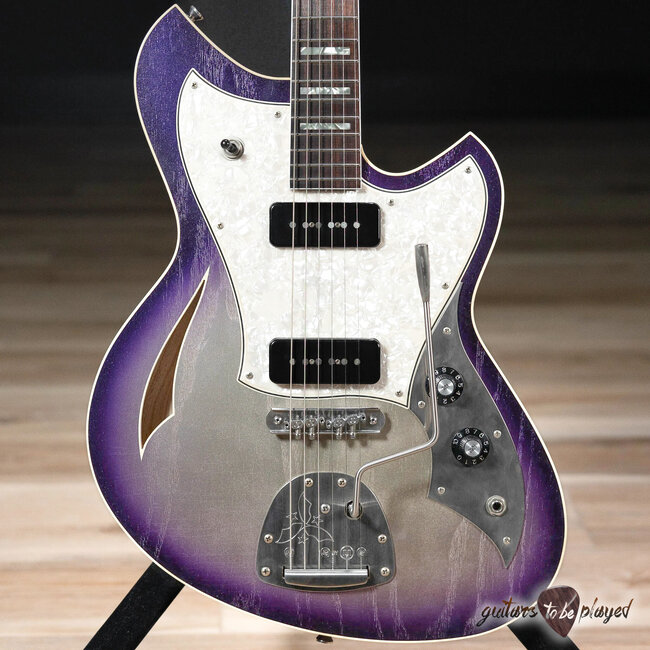 Novo Custom Miris J Semi-Hollow Purple Stranger Burst