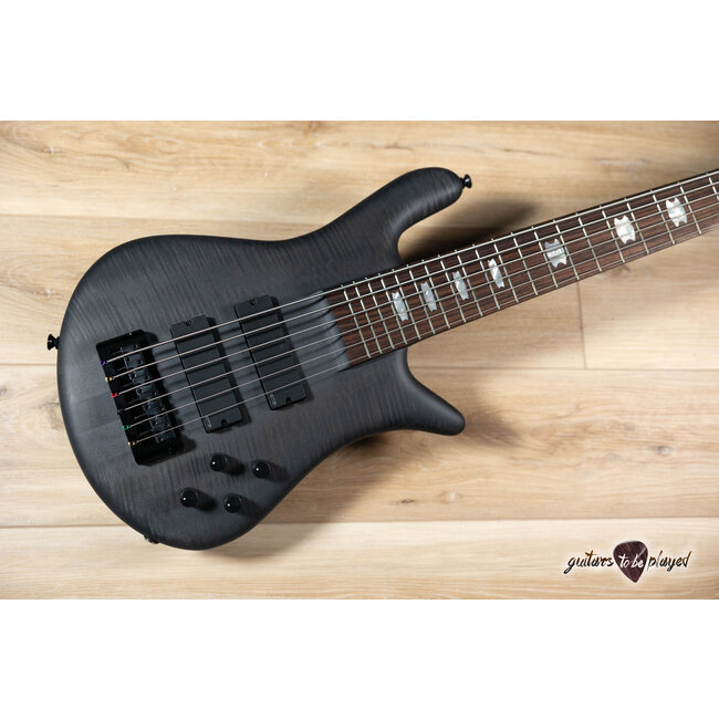 Spector Euro 6 LX 6-String EMG Bass Guitar – Trans Black Stain Matte
