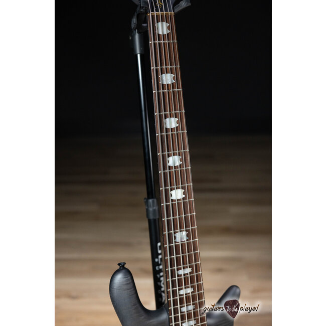 Spector Euro 6 LX 6-String EMG Bass Guitar – Trans Black Stain Matte