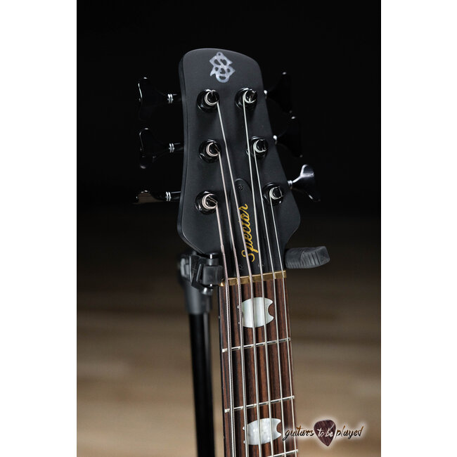 Spector Euro 6 LX 6-String EMG Bass Guitar – Trans Black Stain Matte