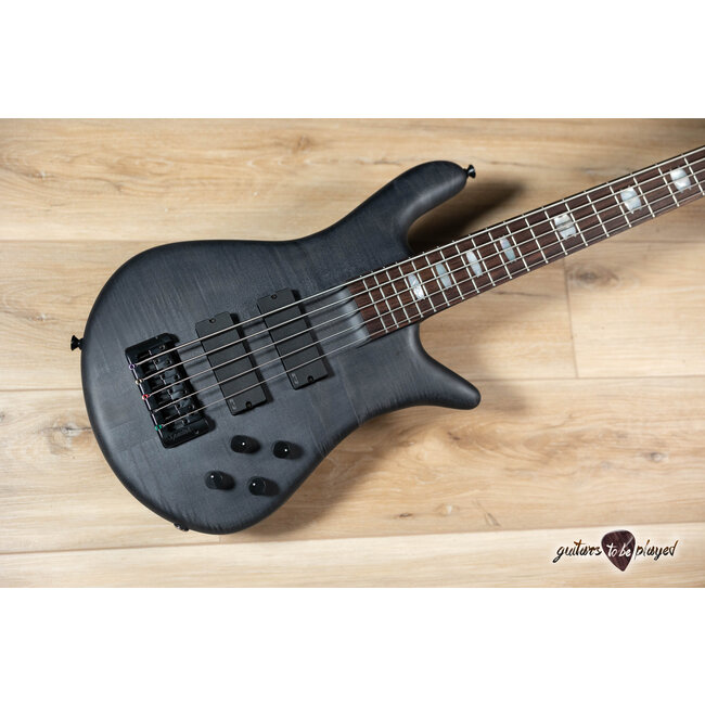 Spector Euro 5 LX Neck-Thru 5-String EMG Bass – Trans Black Stain Matte