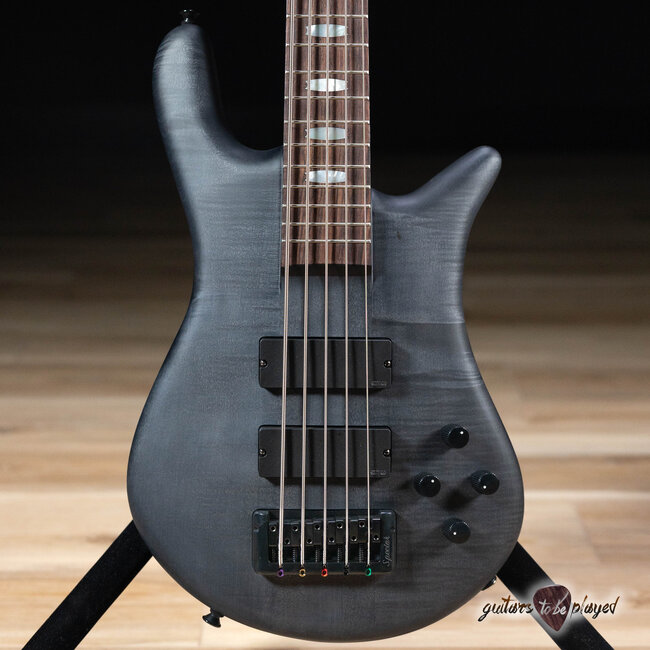 Spector Euro 5 LX Neck-Thru 5-String EMG Bass – Trans Black Stain Matte