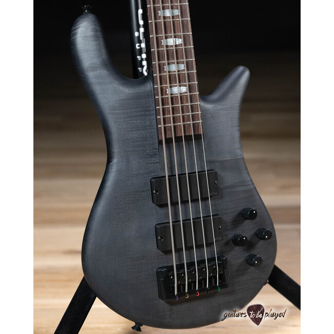 Spector Euro 5 LX Neck-Thru 5-String EMG Bass – Trans Black Stain Matte