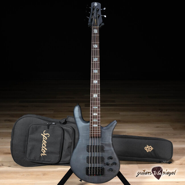 Spector Euro 5 LX Neck-Thru 5-String EMG Bass – Trans Black Stain Matte