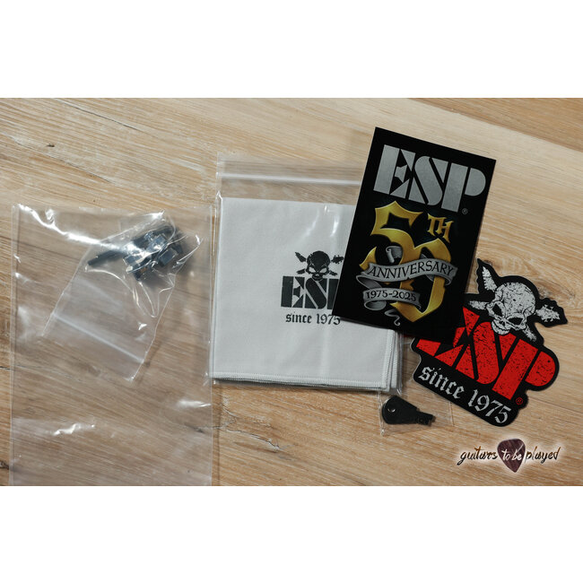 ESP Japan Original Snapper CTM Poplar Burl Maple Neck – Nebula Pink Purple Burst