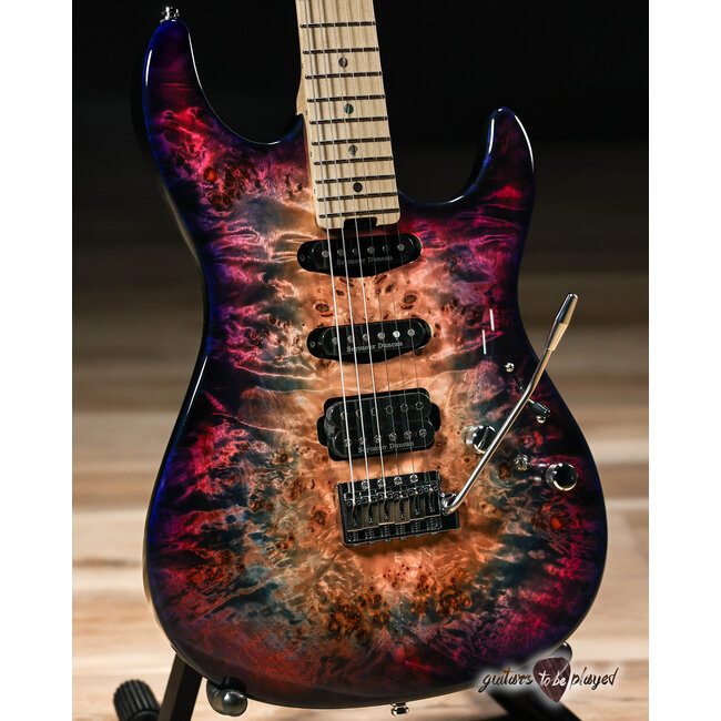 ESP Japan Original Snapper CTM Poplar Burl Maple Neck – Nebula Pink Purple Burst