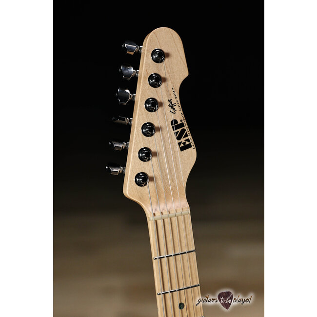 ESP Japan Original Snapper CTM Poplar Burl Maple Neck – Nebula Pink Purple Burst