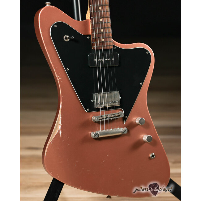 Fano PX6 Oltre P-90/Humbucker Guitar w/ Gigbag – Copper Metallic