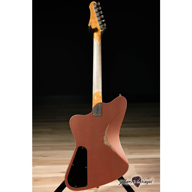 Fano PX6 Oltre P-90/Humbucker Guitar w/ Gigbag – Copper Metallic