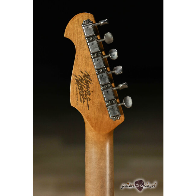 Mario Martin Guitars Honcho Paulownia w/ Rosewood – Nicotine Blonde