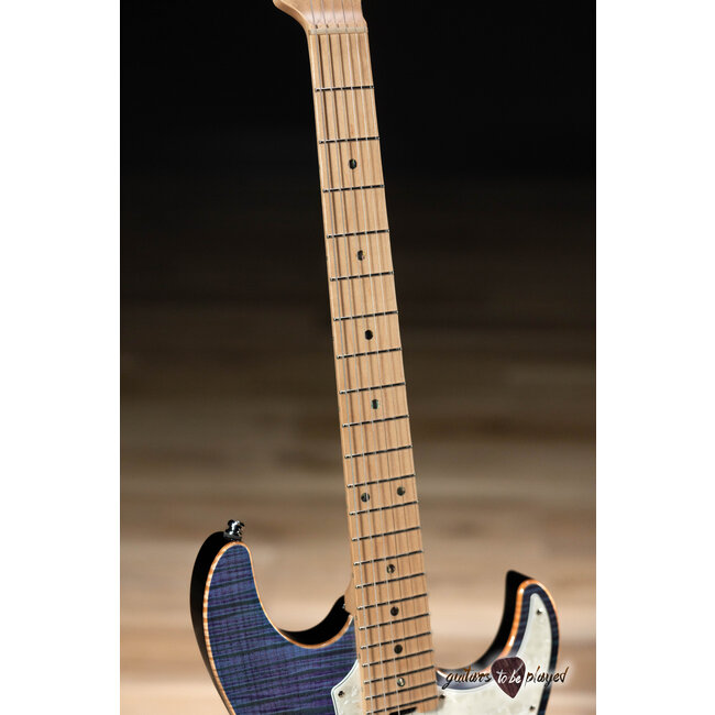 ESP Japan Original Snapper CTM Flamed Top Maple Neck Guitar – Indigo Purple