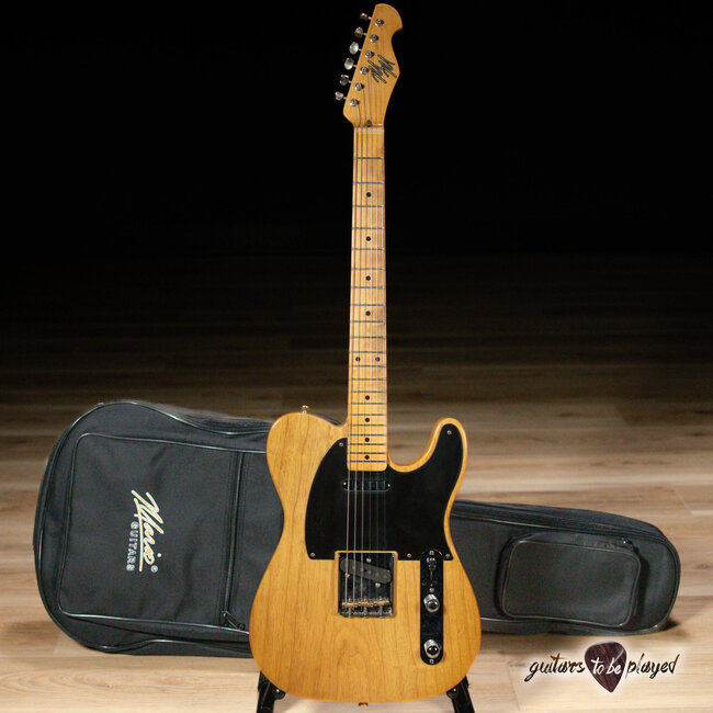 Mario Martin Guitars T-Style w/ 1-pc Swamp Ash Body & Porter PUs – Vintage Amber