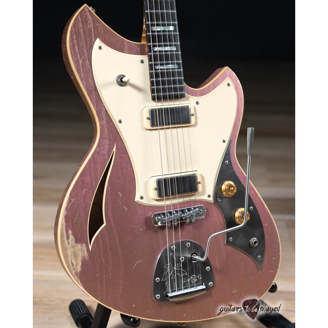 Novo Custom Miris J Semi-Hollow w/ Lollar Firebirds (GTBP LTD) – Heather Mist