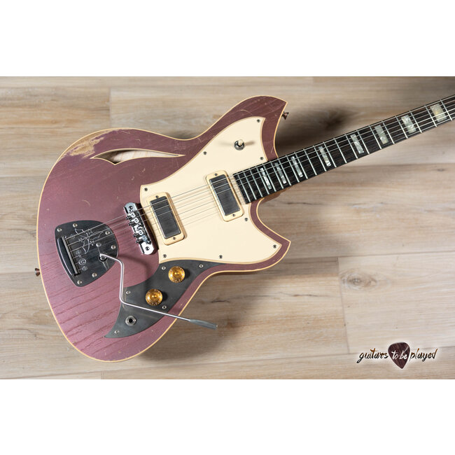 Novo Custom Miris J Semi-Hollow w/ Lollar Firebirds (GTBP LTD) – Heather Mist