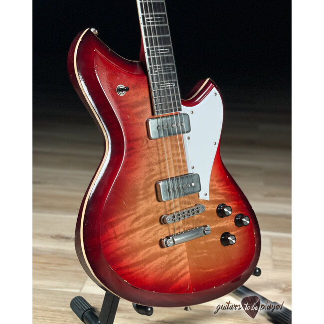 Novo Dealer Limited Serus P2 Chambered Guitar w/ Ellisonic P-90s – Bonfire