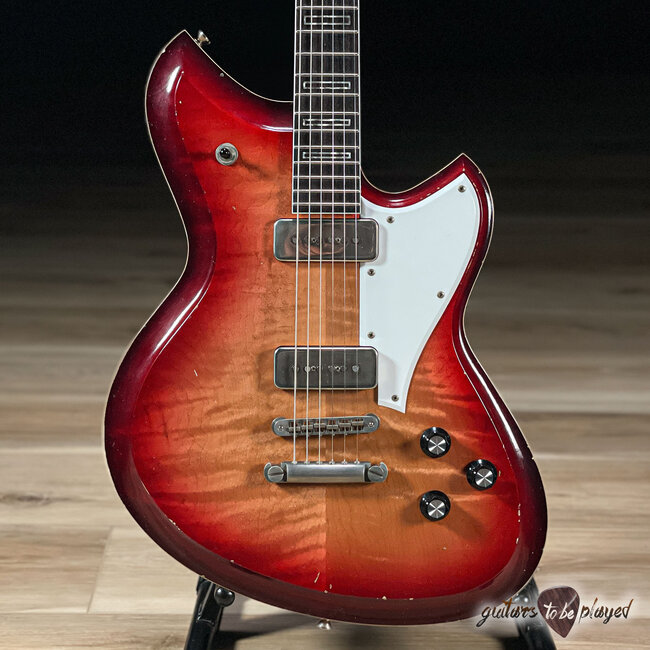 Novo Dealer Limited Serus P2 Chambered Guitar w/ Ellisonic P-90s – Bonfire