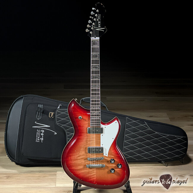 Novo Dealer Limited Serus P2 Chambered Guitar w/ Ellisonic P-90s – Bonfire