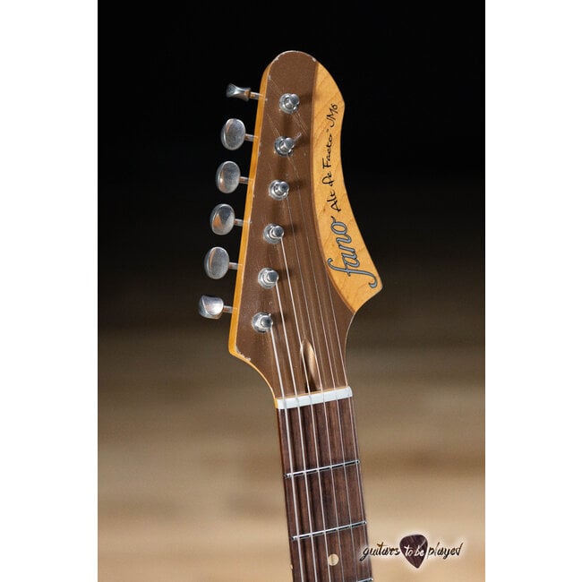 Fano JM6 Alt de Facto Lambertones Crema Guitar w/ Bigsby – Firemist Gold