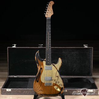 Paoletti Paoletti Alfa Lounge HH “Stratospheric” Thinline S-Style – Tobacco Burst