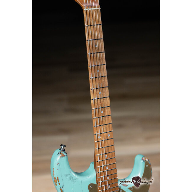 Paoletti Alfa Lounge HSS “Stratospheric” Thinline S-Style – Heavy Surfgreen