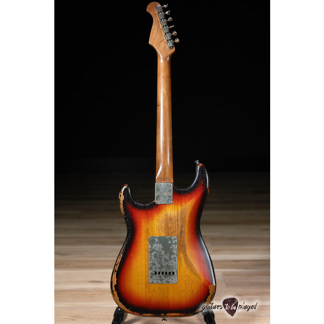 Paoletti Alfa Lounge HSS “Stratospheric” S-Style Guitar– 3-Tone Sunburst