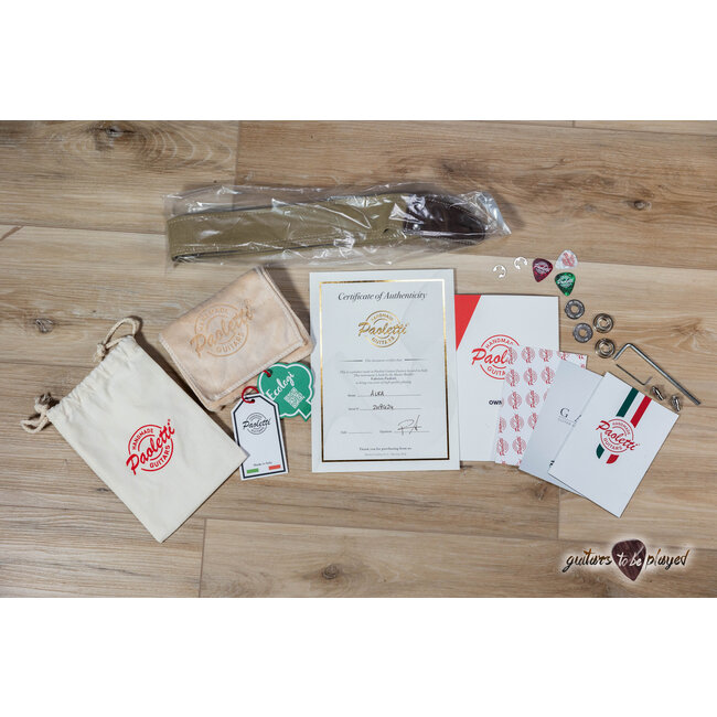 Paoletti Alfa Lounge HSS “Stratospheric” Thinline S-Style – Heavy Surfgreen