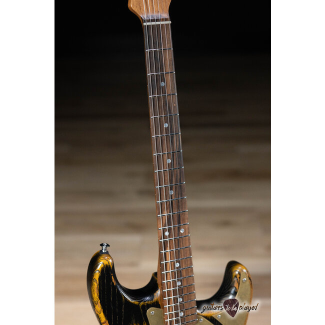 Paoletti Alfa Lounge SSS “Stratospheric” Thinline S-Style – Butterscotch Black