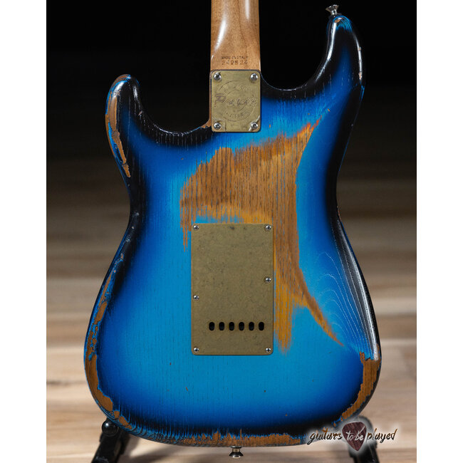 Paoletti Alfa Loft HSS Ebony Fretboard “Stratospheric” S-Style – Heavy Deep Blue