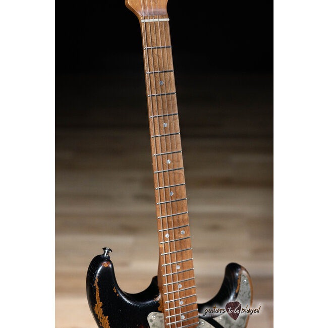 Paoletti Alfa Loft HSS Maple Fretboard “Stratospheric” w/ Case – Heavy Black