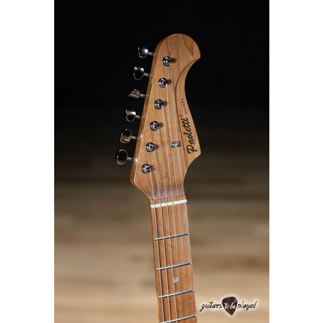 Paoletti Alfa Loft HSS Maple Fretboard “Stratospheric” w/ Case – Heavy Black
