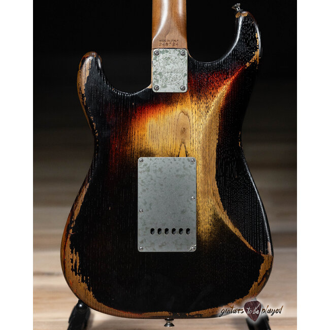 Paoletti Alfa Loft HSS Maple Fretboard “Stratospheric” w/ Case – Heavy Black