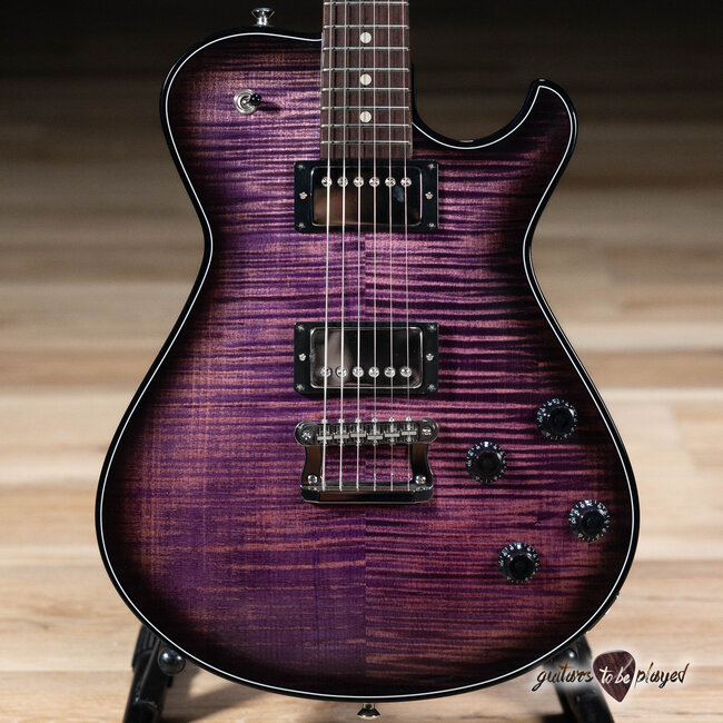 Knaggs Kenai T1 Flame Top Guitar w/ Indian Rosewood – Pinkle Gloss