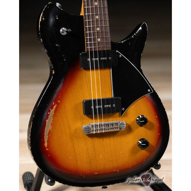 Fano RB6 Oltre P-90 Guitar w/ Gigbag – 3-Tone Sunburst