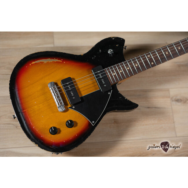 Fano RB6 Oltre P-90 Guitar w/ Gigbag – 3-Tone Sunburst