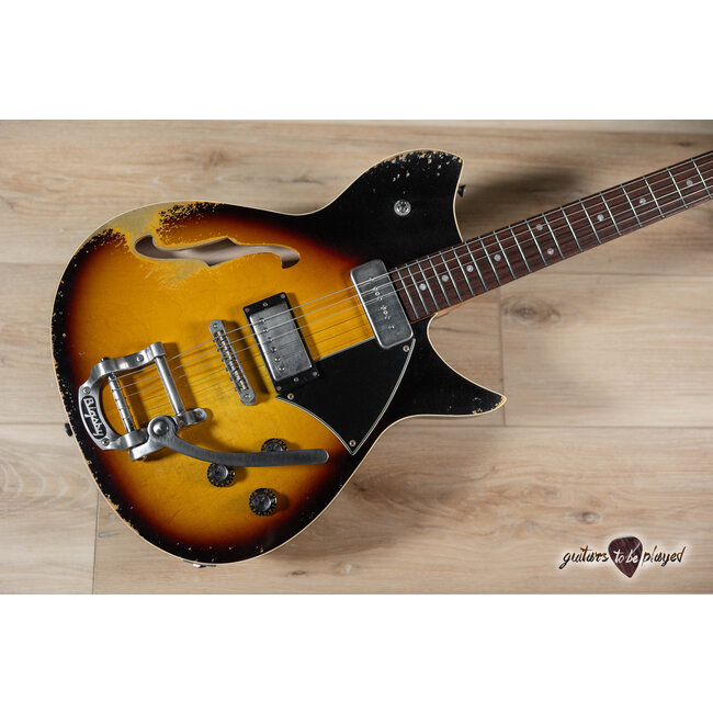 Fano RB6T Alt de Facto Thinline Lollar P-90/Imperial & Bigsby – Tobacco Burst