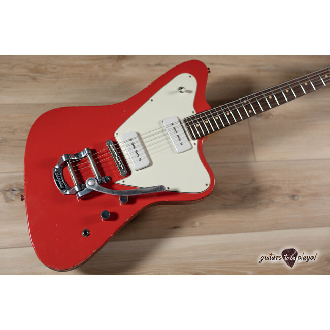 Fano PX6 Alt de Facto P-90 Guitar w/ Bigsby – Fiesta Red