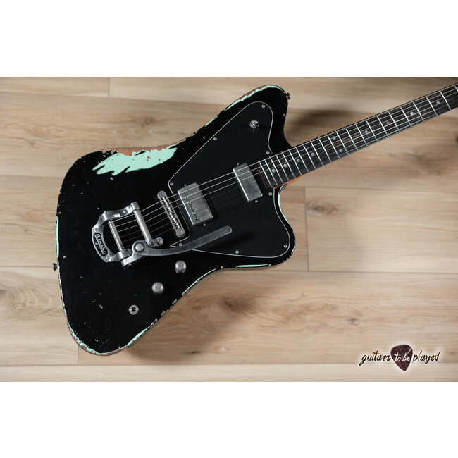 Fano PX6 Alt de Facto Lollar Mini HB/Imperial & Bigsby – Black over Surf Green
