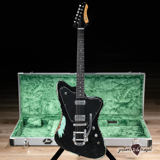 Fano PX6 Alt de Facto Lollar Mini HB/Imperial & Bigsby – Black over Surf Green