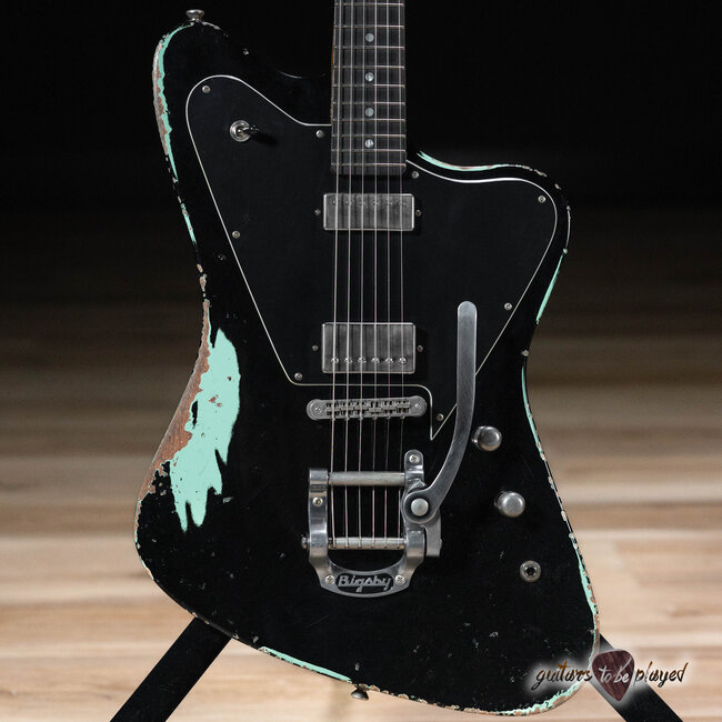 Fano PX6 Alt de Facto Lollar Mini HB/Imperial & Bigsby – Black over Surf Green