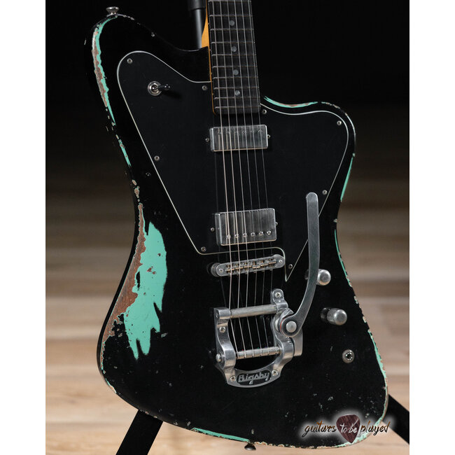 Fano PX6 Alt de Facto Lollar Mini HB/Imperial & Bigsby – Black over Surf Green