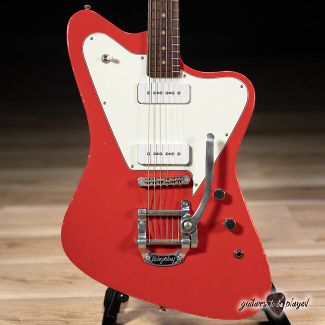 Fano PX6 Alt de Facto P-90 Guitar w/ Bigsby – Fiesta Red