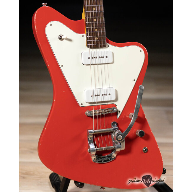 Fano PX6 Alt de Facto P-90 Guitar w/ Bigsby – Fiesta Red