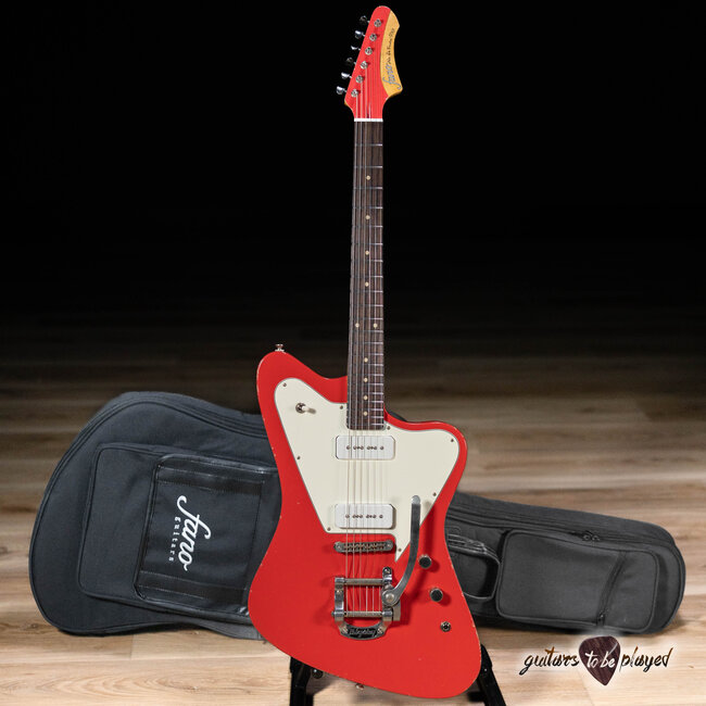 Fano PX6 Alt de Facto P-90 Guitar w/ Bigsby – Fiesta Red
