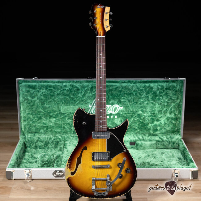 Fano RB6T Alt de Facto Thinline Lollar P-90/Imperial & Bigsby – Tobacco Burst