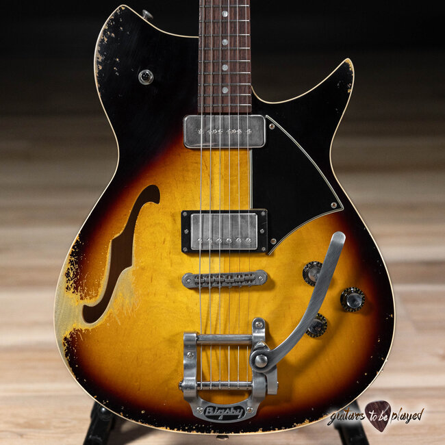 Fano RB6T Alt de Facto Thinline Lollar P-90/Imperial & Bigsby – Tobacco Burst