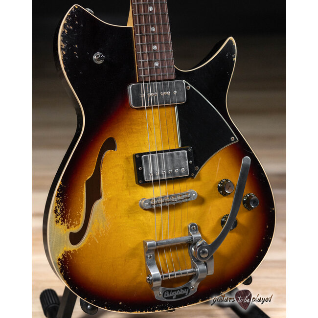 Fano RB6T Alt de Facto Thinline Lollar P-90/Imperial & Bigsby – Tobacco Burst