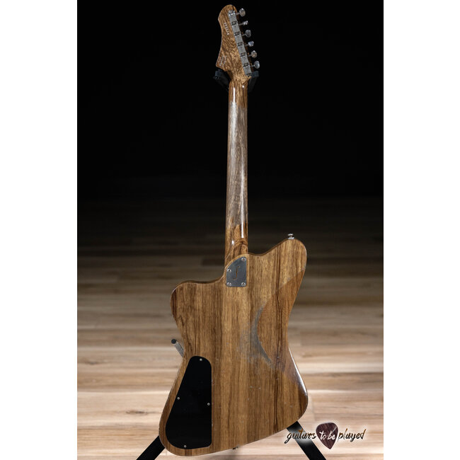 Fano PX6 Alt de Facto Black Limba Lollar P-90 Guitar w/ Bigsby & Case – Natural